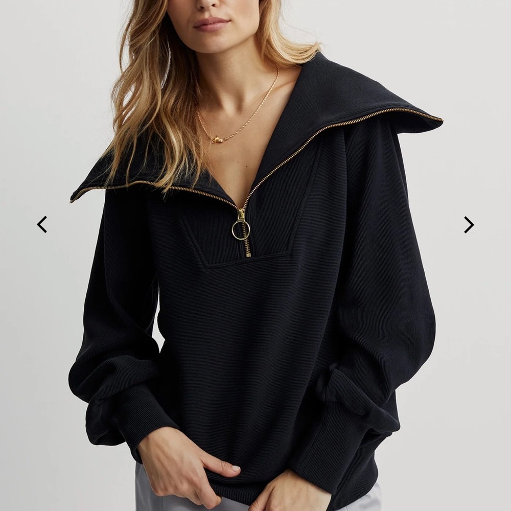 VARLEY Vine Half Zip Pullover- Black/Size Large/ Worn Once